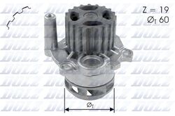 DOLZ WASSERPUMPE MIT RIEMENSCHEIBE passend für SEAT IBIZA SKODA FABIA VW POLO | 