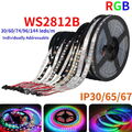 5V WS2812B LED Streifen Licht RGB LED Pixel Strip 5050 30/60/144 Leds IC Strip