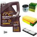 MANN Inspektionspaket 6 L MANNOL Energy Premium 5W-30 für Volvo 460 464