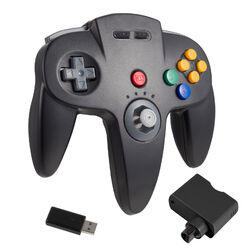 2.4GHz Wireless N64 Controller for N64 Switch PC Mac iOS mit USB & N64 Empfänger