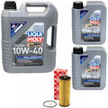 Motoröl Set MOS2 10W-40 LIQUI MOLY 7 Liter + Ölfilter für VW Passat 2.5 150 PS