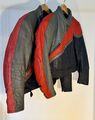 vintage Jacke  Herren&Damen Bikerjacke Motorrad Lederjacke im set.