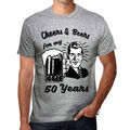 ULTRABASIC Homme Tee-Shirt Santé Et Bières Pour Mes 50 Ans Cheers And Beers For