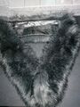 🖤Wunderschöne Stola Schal Kragen Grau Animal Fake Fur Kunstfell Fellimitat🖤