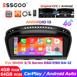 Für BMW 5er E60 E61 E90 E91 CCC Autoradio GPS Cam 8 Core 4+64G DAB+ CarPlay 4G