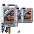 Motoröl 5W30 LIQUI MOLY Top Tec 4200 7L+BOSCH Ölfilter+Spülung+Ölablassschraube