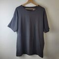 Storm Active London Med Grey Organic Cotton T-Shirt Boxy Top Casual Smart Relax