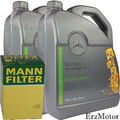 MERCEDES BENZ MOTOROEL 5W30 MB 229.51 10 LITER+ MANN OELFILTER H 929 x