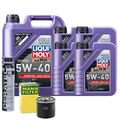 Motoröl 5W40 LIQUI MOLY Synthoil High Tech 9L +MANN Ölfilter +Cera Tec