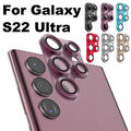 Für Samsung Galaxy S22 Ultra Metall + Hartglas Kamera Objektiv Schutzhülle # *