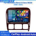 Android 12 CarPlay Für Mercedes Benz W220 S280 S320 Autoradio GPS BT WiFi DAB+