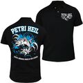 Herren Poloshirt Polohemd Petri Heil Echte Männer Angeln Angler Fischen Geschenk