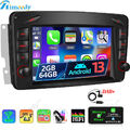 DAB+ 64G Android 13 Autoradio Für Mercedes Benz CLK W209 W203 W463 W208 GPS Navi