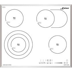 Kaiser KCT 6715 F W Glaskeramik Kochfeld Autark Elektro Herd Weißglas 4 Zonen