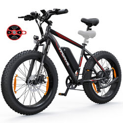 Vipdrive Elektrofahrrad 26" E Bikes Fat Tire E-MTB Shimano 48V Pedelec 25km/h