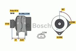 BOSCH Lichtmaschine Generator LiMa ohne Pfand 0 986 080 710