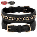 Hund Halsband Echt Leder Lederhalsband 3cm Breit Luxus Hundehalsband Bulldogge