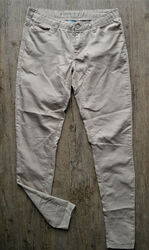 DENIM& CO Hose Stretchhose  Super Skinny Ultra Soft beige 38