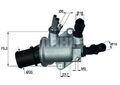 Mahle Kühlmittel Thermostat Ti14388 für Fiat Opel Alfa Cadillac Saab 2004->