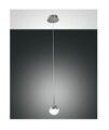 LED Pendel Leuchte Hänge Lampe Melville 1flg. Fabas Luce 3262-40-178 silber 