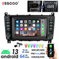 7" Für Mercedes C/CLC Klasse W203 W209 64G Android 13 Carplay Autoradio GPS Navi