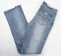 GUESS Damen Jeans Hose W30 L32 30/32 blau hellblau cropped gerade Denim A524