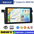 64GB Carplay Android 13 Autoradio GPS BT WIFI RDS Für BMW 3er E46 318 320 325 M3