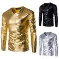 Trendy and Stylish mit Herren Langarm Leder Performance Shirt aussehen