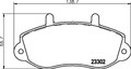 HELLA PAGID Bremsbelagsatz Scheibenbremse 8DB 355 019-321 für OPEL MOVANO X70 2
