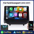 Android13 CARPLAY Autoradio Für Ford Ecosport 2013-2017 MIT Freisprech Navi 64GB