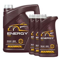 8 (5+3x1) Liter MANNOL SAE 5W-30 ENERGY Motoröl VW 502.00 / 505.00 / MB229.3