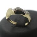 Ring 585 Gold 14 Karat Gelbgold Weißgold 0,01 CT Diamant Damen Wert 590,-