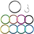 CLICKER SEPTUM PIERCING UNIVERSAL RING SCHARNIER OHR SEGMENT TRAGUS LIPPE NASE