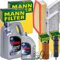 MANN INSPEKTIONSPAKET+6L FUCHS 5W-30 ÖL passend für BMW 5er G30 G31 X5 G32 6er