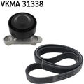 SKF VKMA 31338 Keilrippenriemensatz für VW SEAT SKODA Mii CITIGO UP KF1 KE1