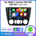 9"Android 13 Autoradio Für BMW E81 E82 E87 E88 2004-11 GPS Navi DAB+ Carplay 32G