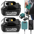 2x 6000mAh Akku Für Makita 18V 6.0Ah BL1860B BL1850 BL1840 BL1830 / Ladegerät DE