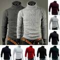 Männer Rollkragen Strickpullover Pulli Sweater Winter Warm Jumper Oberteile Neu