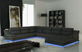 Ecksofa Leder Sofa Couch Polster Eck Sitz Wohnlandschaft Garnitur L Form A1160B