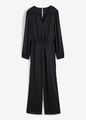 Overall in Wickeloptik Gr. 38 Schwarz Damen Jumpsuit Hosenanzug Einteiler Neu*