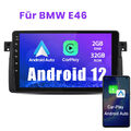 Für 3er BMW E46 318 320 9" Android 12 Autoradio GPS NAVI WiFi DAB+ Carplay Auto