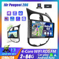 DAB+ Autoradio Android 13 Carplay GPS Navi RDS 64GB Für Peugeot 206 CC 2001-2016