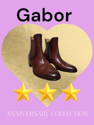 Gabor Gr 41 Uk 7,5 Leder, Braun , Damenschuhe Stiefel Stiefelette