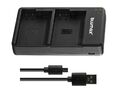 USB Dual Ladegerät Charger für Nikon EN-EL15 D7000 D7100 D7200 D7500 Ladekabel