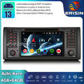 64GB Android 13 DAB+ Autoradio GPS Navi CarPlay WIFI DVD OBD2 Für BMW 5er E39 M5