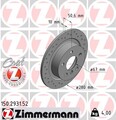 2x ZIMMERMANN Bremsscheibe SPORT Z 150.2931.52 für BMW MINI F48 X1 F46 F54 F45
