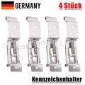 4x Kennzeichenhalter Rahmenlose Nummernschildhalter Kennzeichenklemme Edelstahl