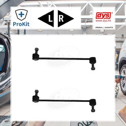 2x ORIGINAL® Dys Stange/Strebe, Stabilisator Vorne, Links, Rechts für Opel