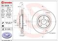 BREMBO Bremsscheibe Bremsscheiben Satz Bremsen COATED DISC LINE Hinten Vorne