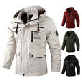 Herren Windbreaker Jacke Outdoor Wasserdichte Sport Kletterjacke Warmer Mantel